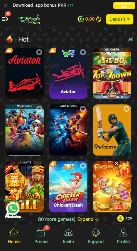 ty777 game main interface